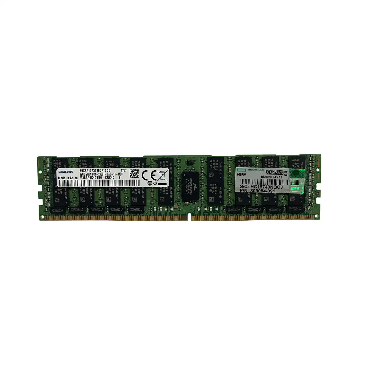 809084-091 - HPE 32GB (1x32GB) 2Rx4 PC4-2400T DDR4 Server Memory