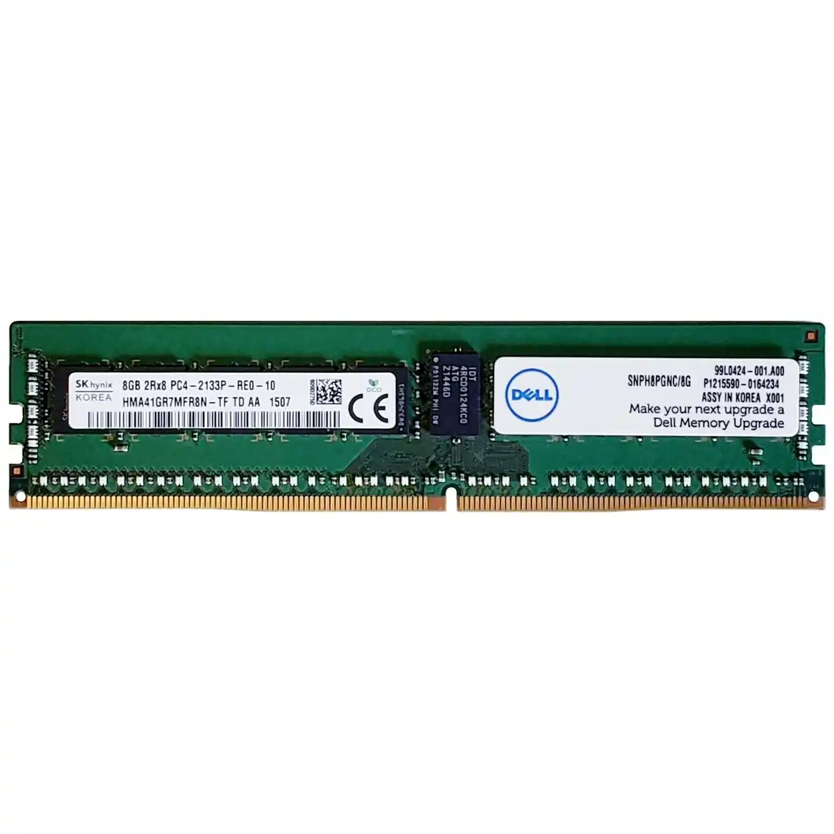 SNPH8PGNC/8G - Dell 8GB (1x8GB) 2Rx8 PC4-2133P DDR4 Server Memory
