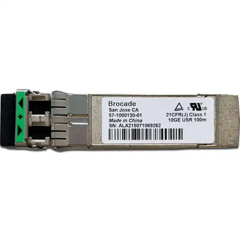 57-1000130-01 - Brocade 10G USR 100m MM Fiber Optic LC SFP+ Transceiver