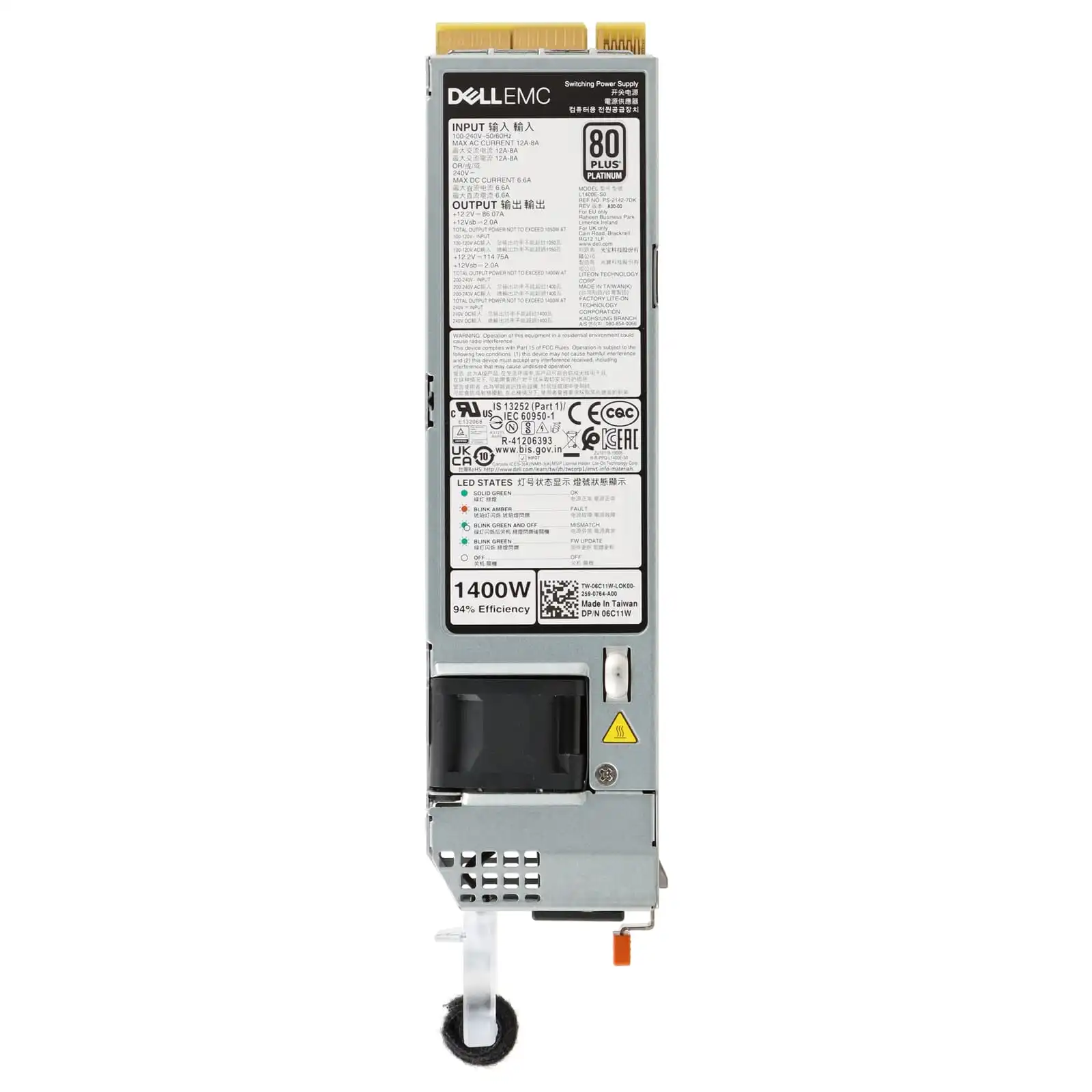 PS-2142-7DK - Dell 1400W 80+ Platinum 60MM PowerEdge Power Supply