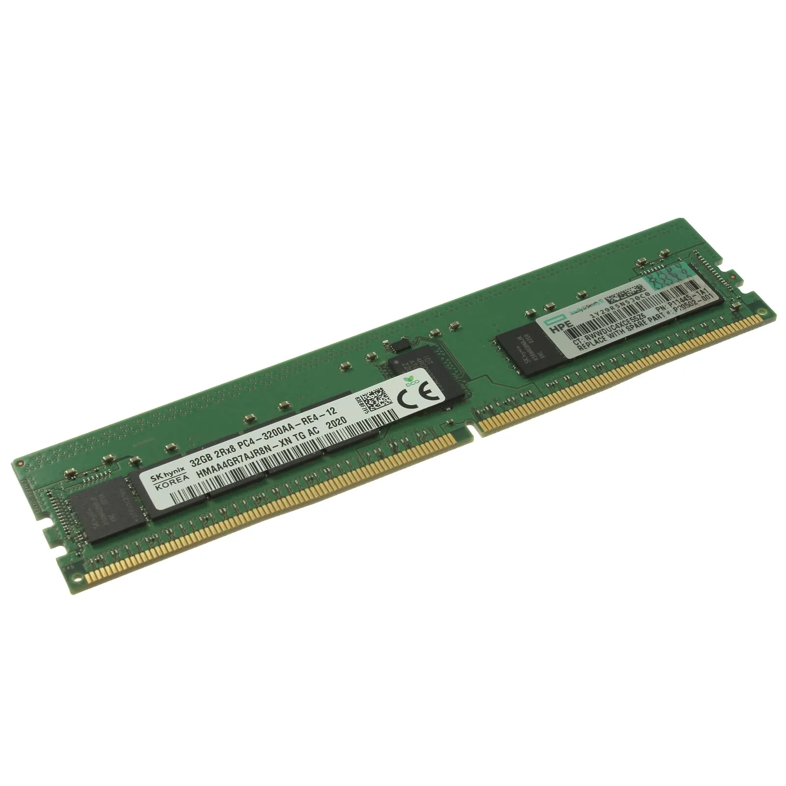 P07644-B21 - HPE 32GB (2Rx8) 3200MHz PC4-25600 ECC DDR4 Memory